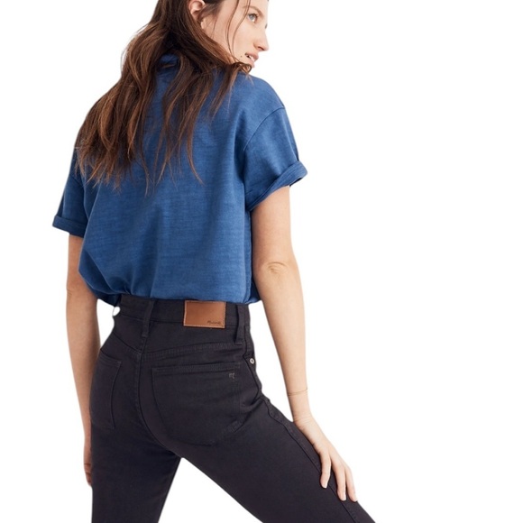 Madewell 10" High Rise Jeans Johnny Wash Comfort Stretch Edition Black Size 28 - Picture 2 of 11
